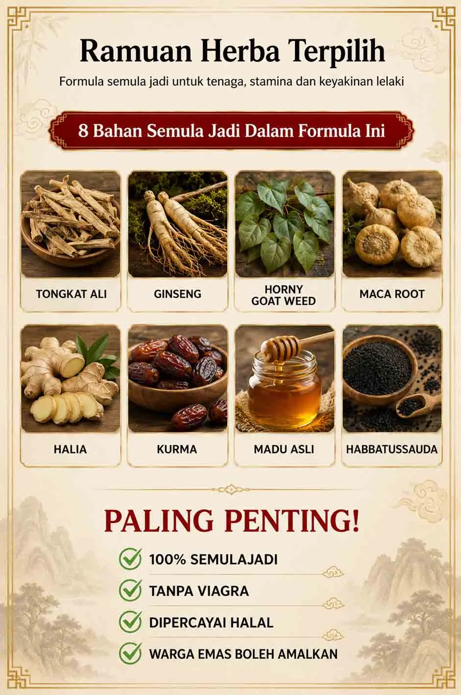 Selected Herbal Ingredients