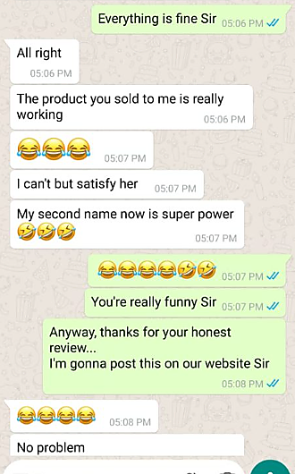 Customer feedback chat in English